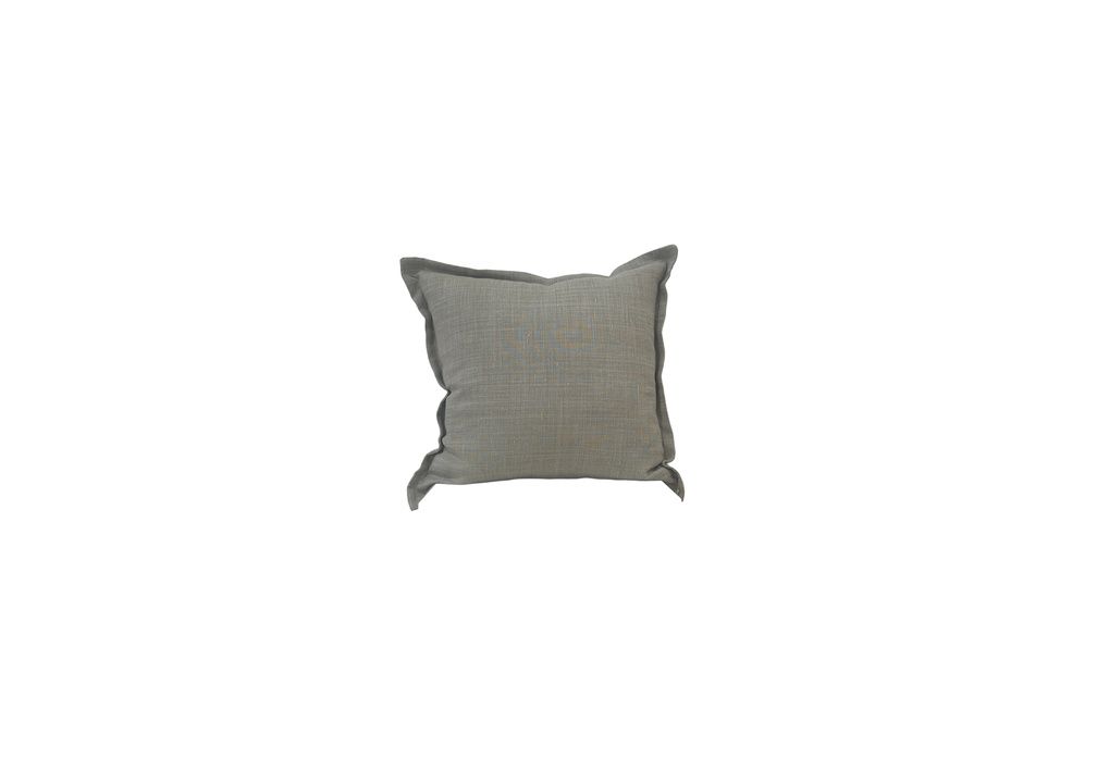 22" x 22" Pillow in Beige Solid Linen