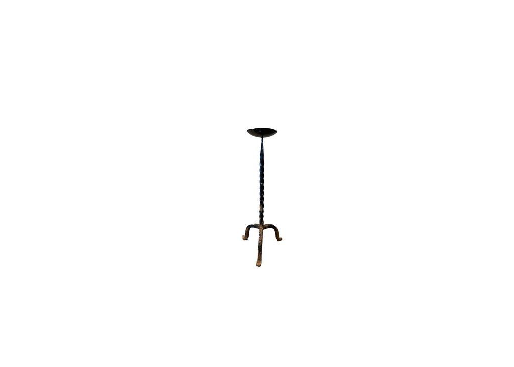 Wrought Iron Candlestick 32" h