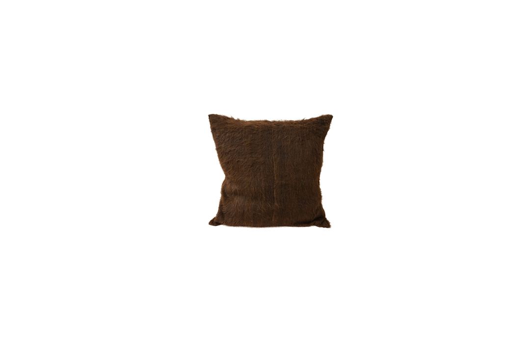 Llama Pillow in Chocolate, 24" x 24" (2026-1778)