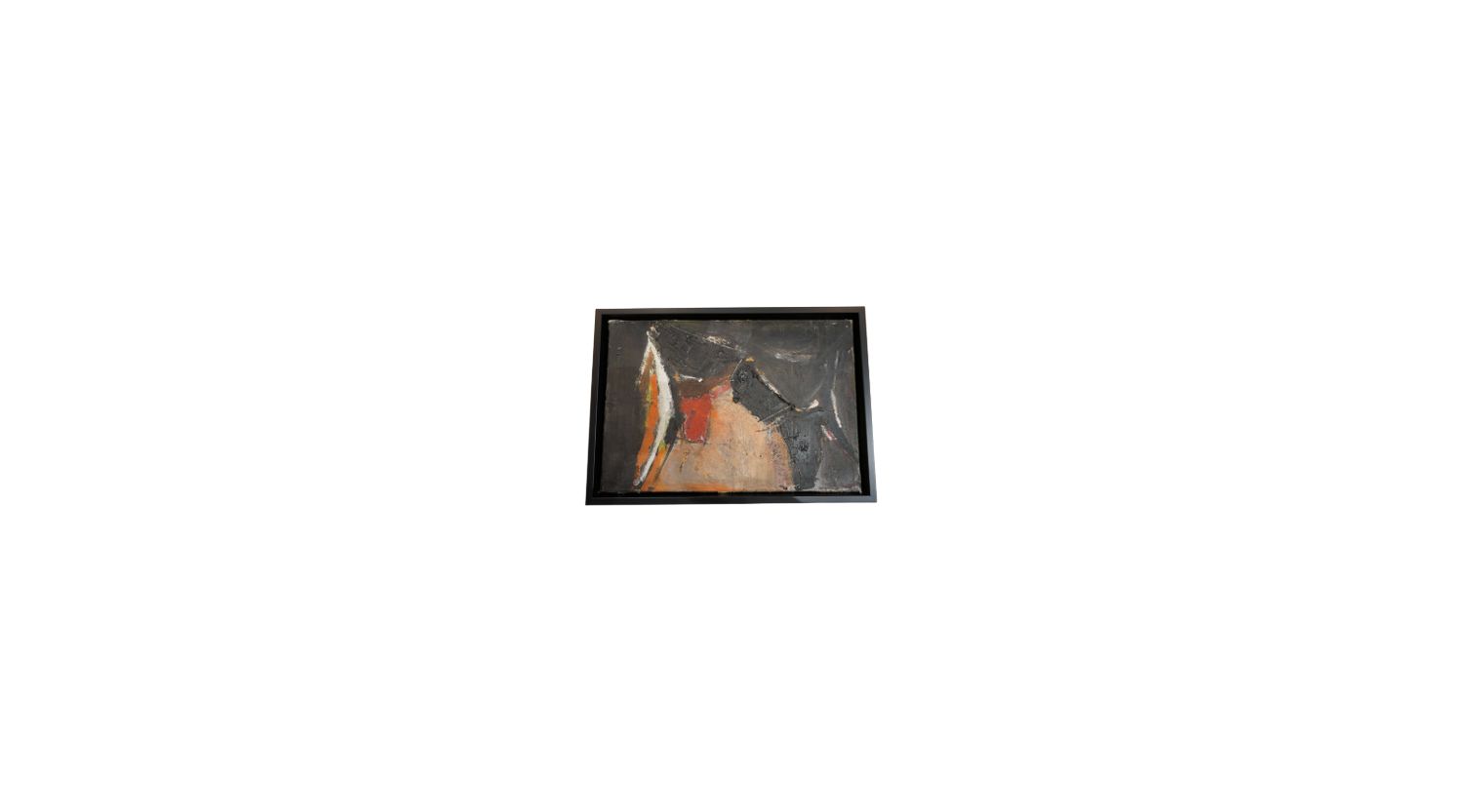 Vintage Abstract Art, Oil on Canvas, Newly Framed, Unsigned