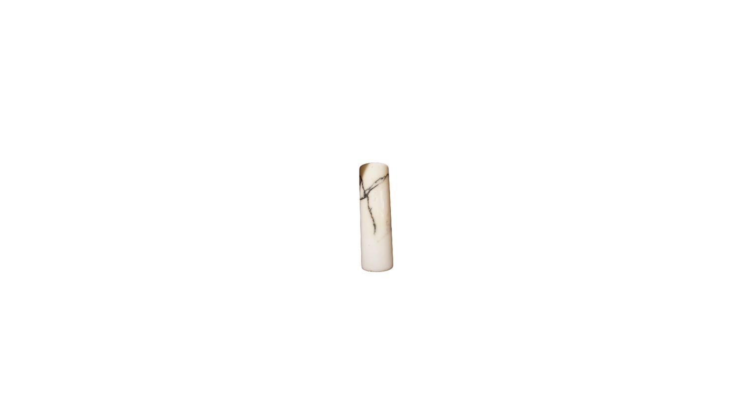 White Marble Vase with Black Veining, Italy
