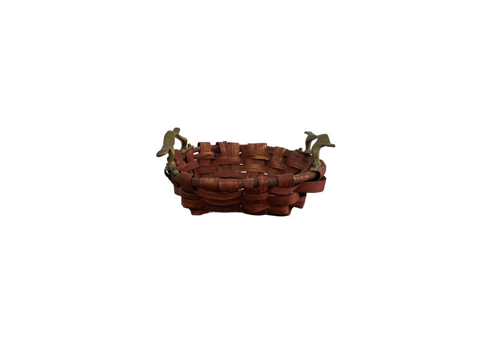 Provincial Basket with Bronze Handles