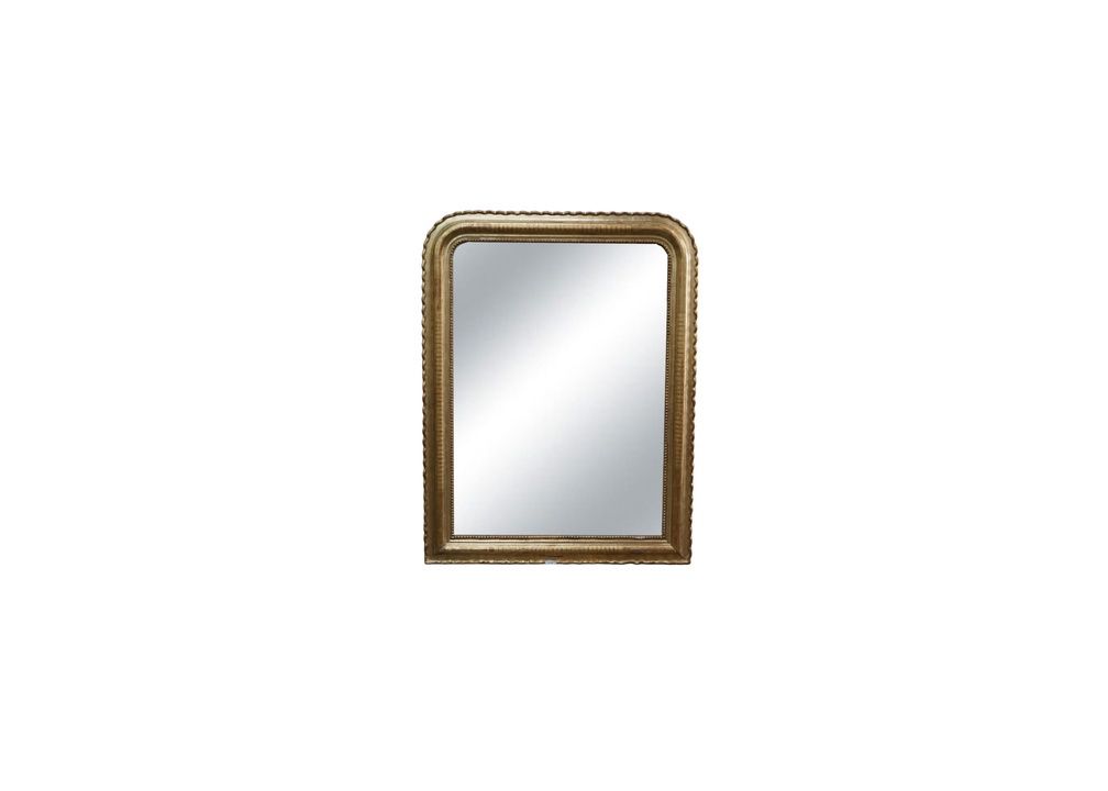 Gilt Louis Philippe Mirror with Mercury Glass