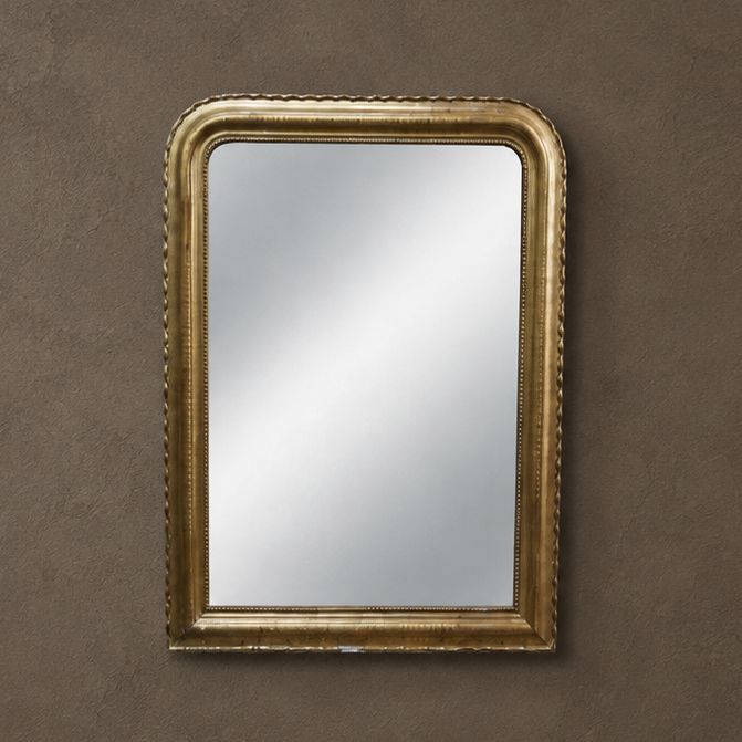 Gilt Louis Philippe Mirror with Mercury Glass