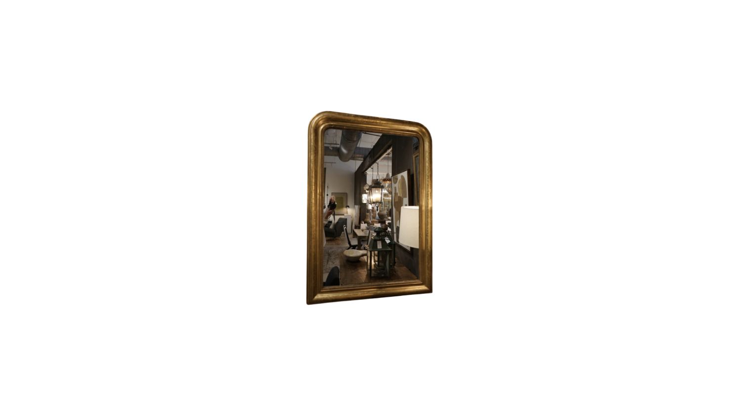 Gilded Louis Philippe with Carved and Beaded Frame