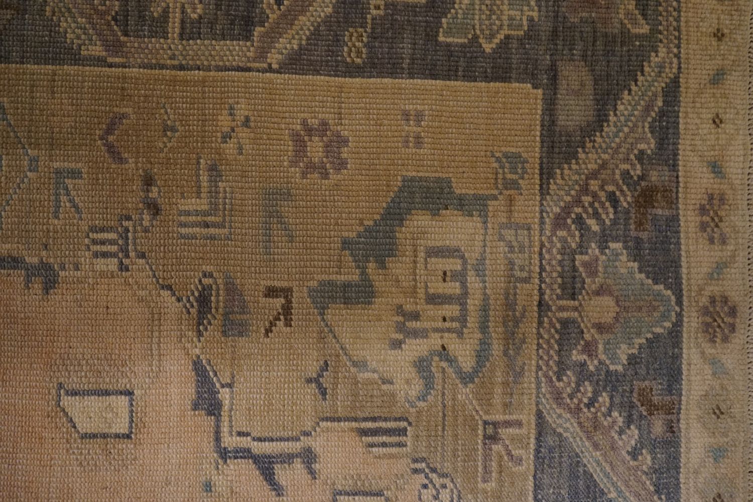 Antique Oushak Rug, 9'1" x 5'9"