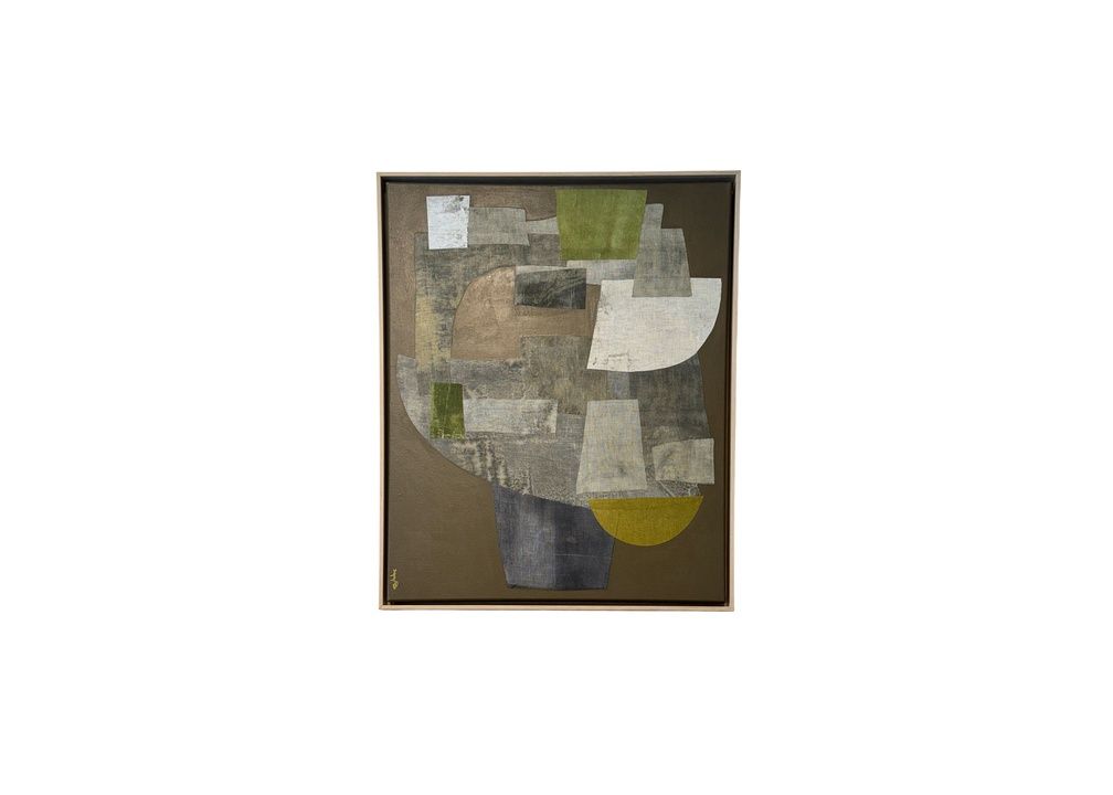 Abstract Art on Canvas "Olivette" by Jennifer Gibbs, 24" x 30"