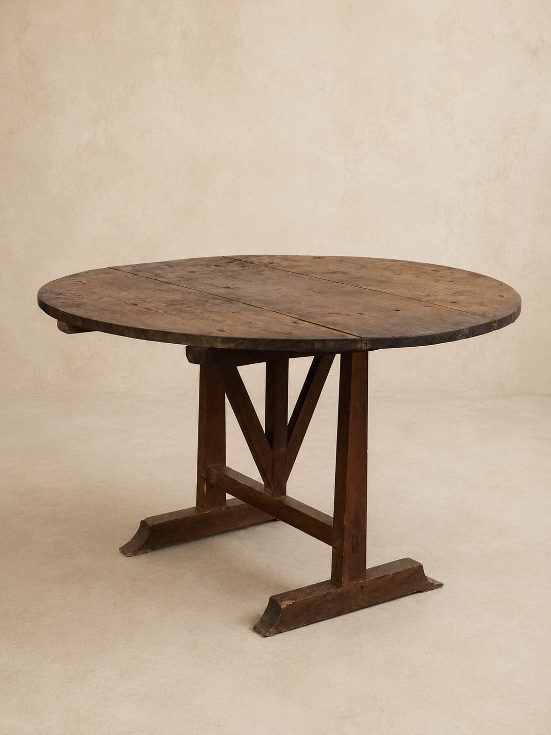 19th Century Tilt Top Wine Tasting Table, France