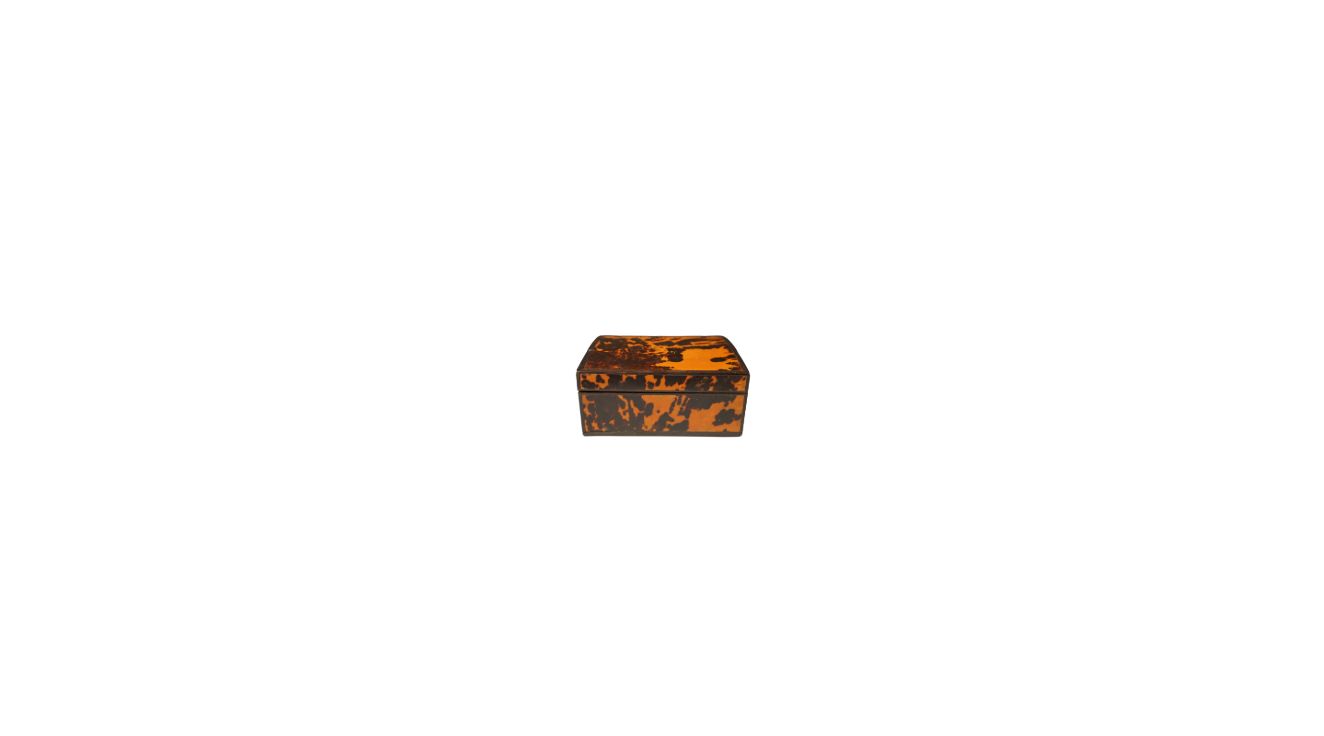 Faux Tortoise Dior Trinket Box, Signed