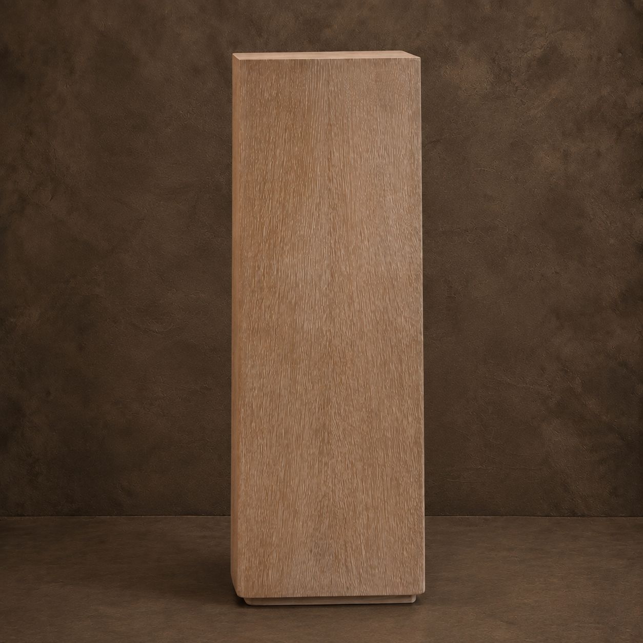 Large Ash Wood Pedestal