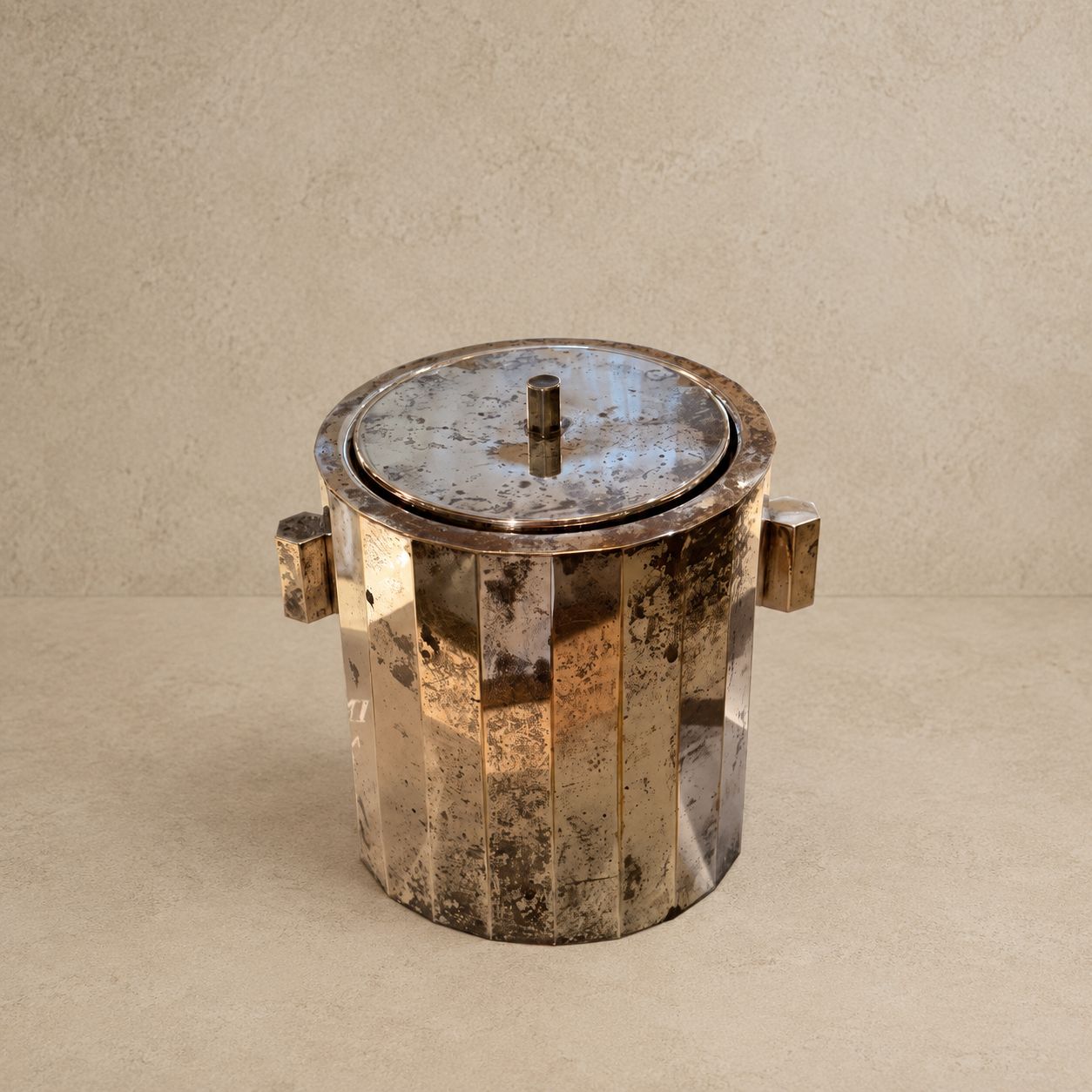 Silver Ice Bucket with Lid, France, c.1970's