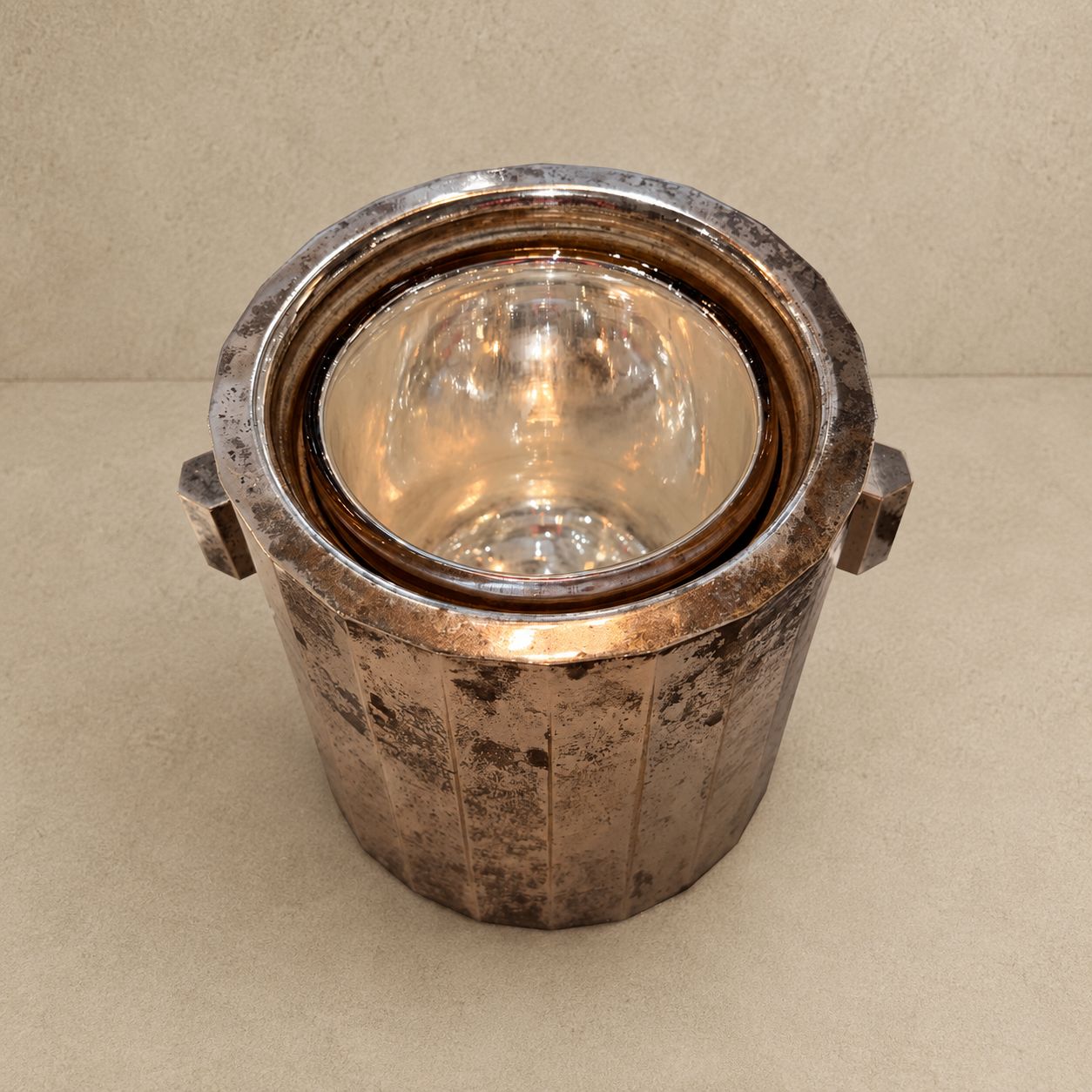 Silver Ice Bucket with Lid, France, c.1970's
