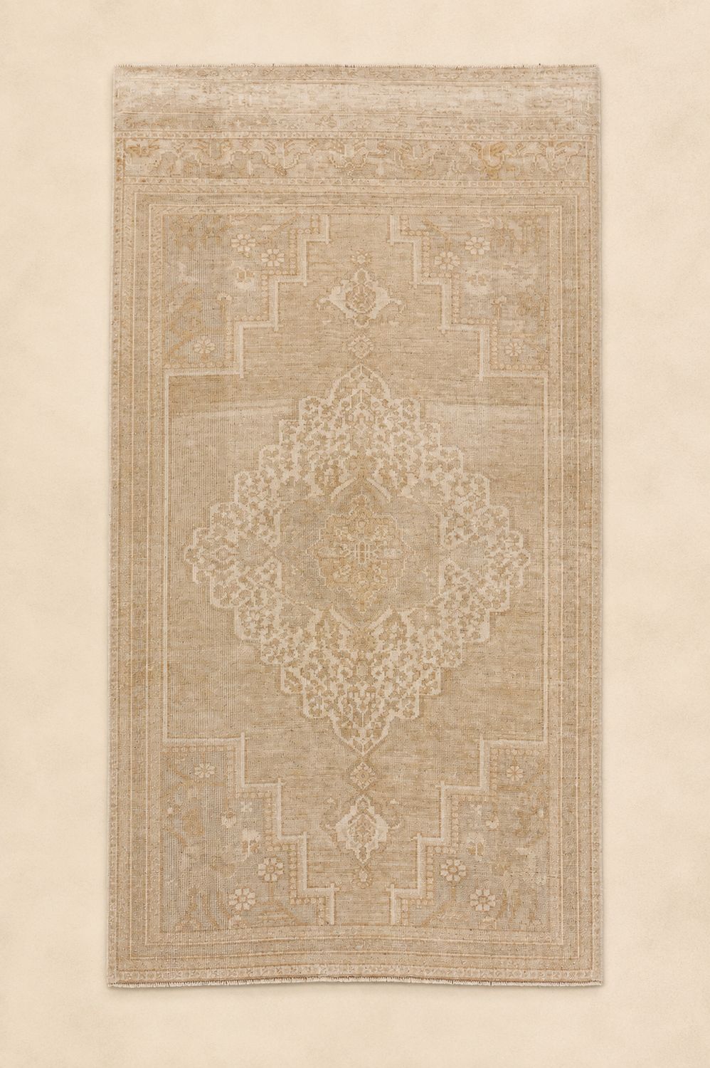 Vintage Oushak Rug, 3'5" x 7'