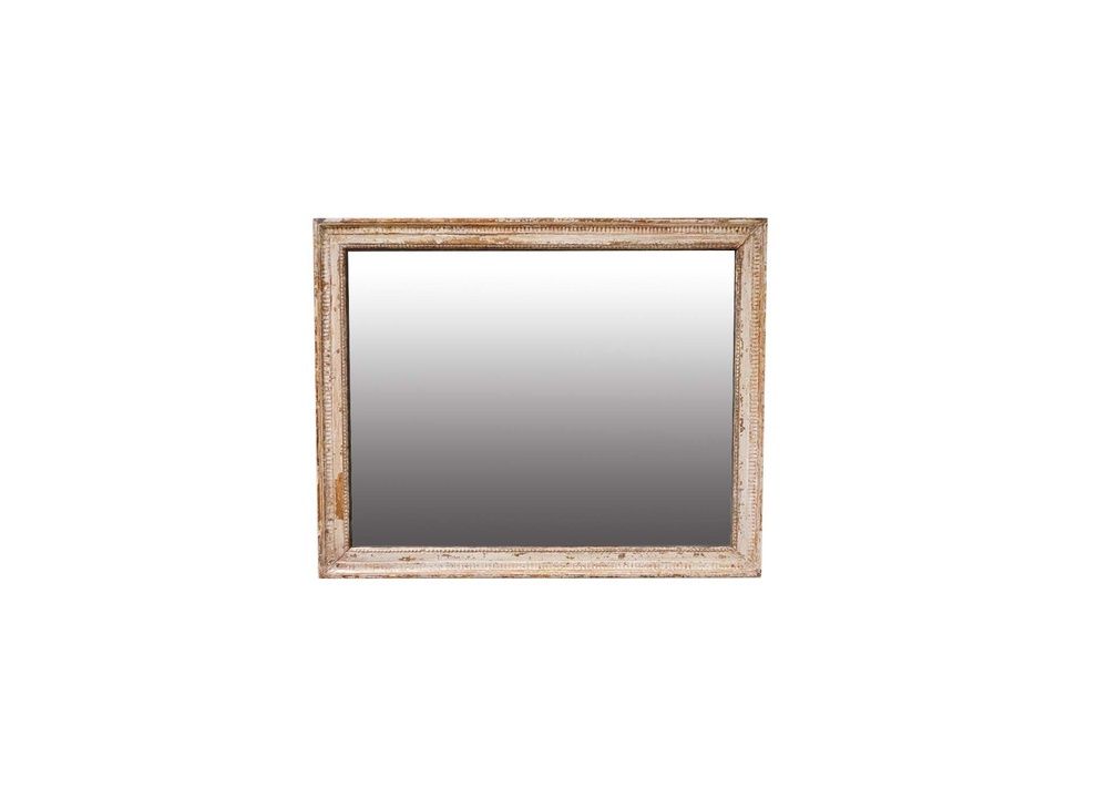 Antique French Painted Mirror, 19th Century