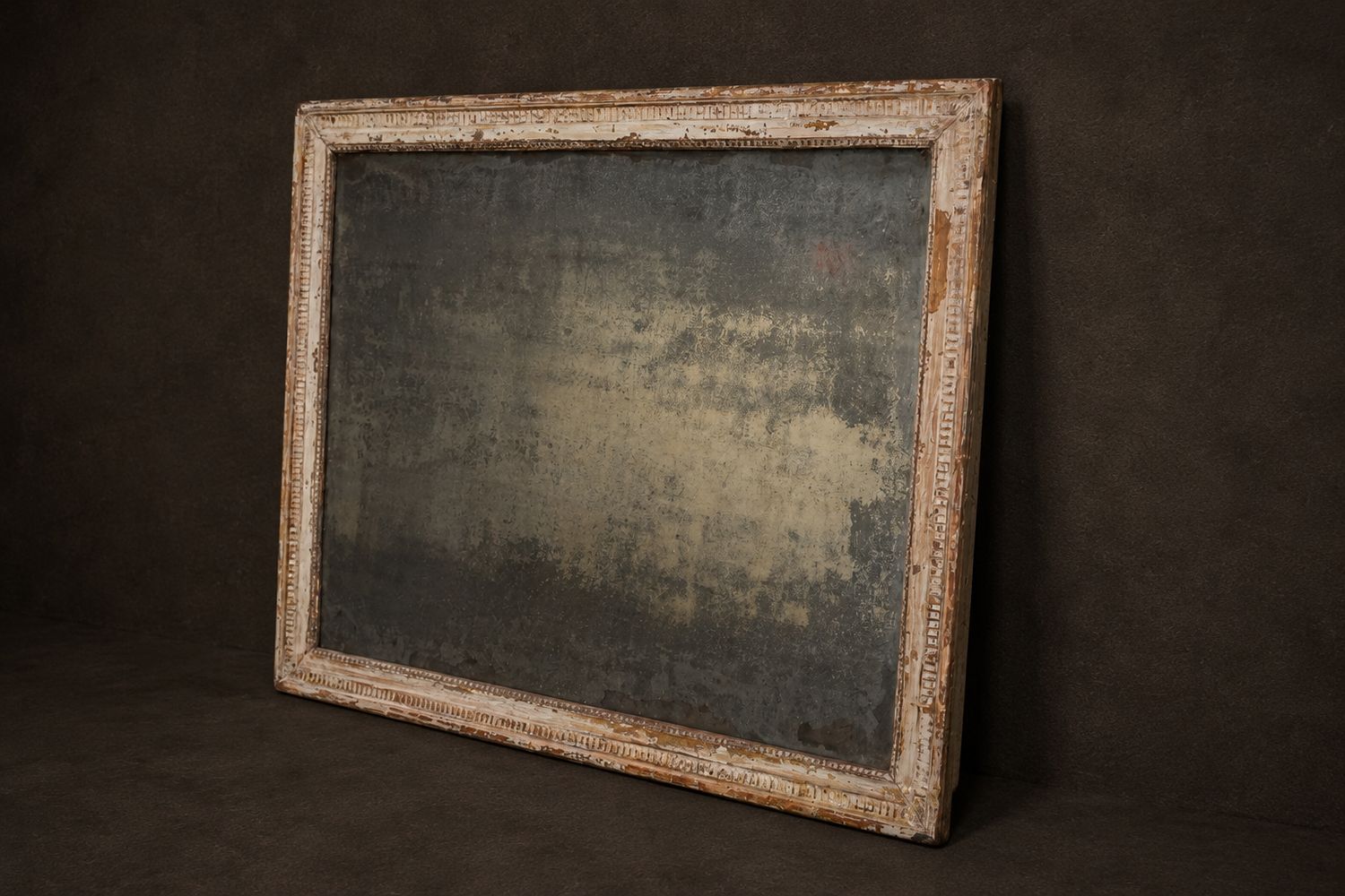 Antique French Painted Mirror, 19th Century