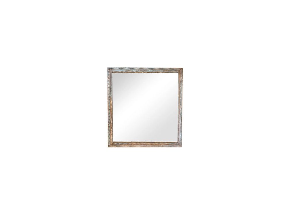 Antique Painted Mirror, 19th Century, Belgium