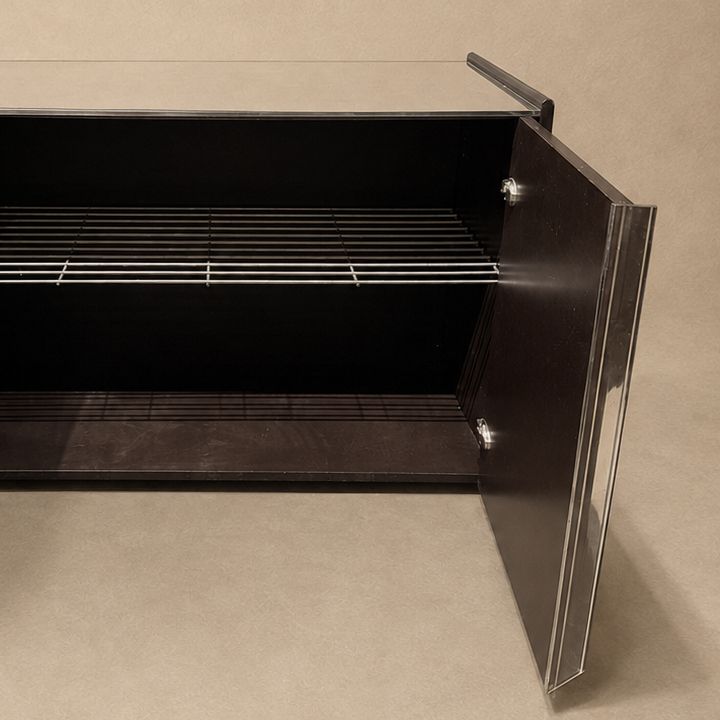 Enfilade Cabinet with Metal Fronts and Top