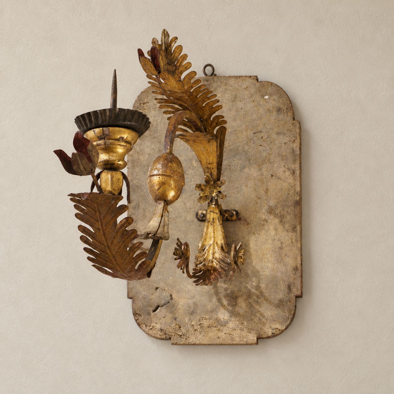 Pair of Italian Gilt Wood Wall Sconces