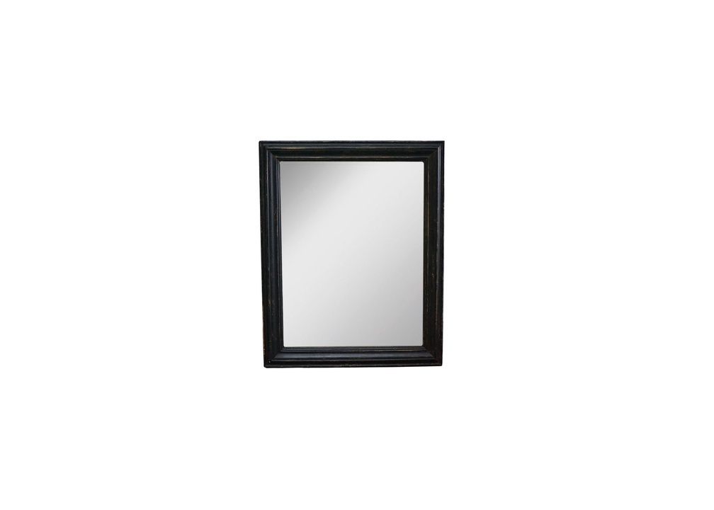 Mirror with Ebonized Frame &amp; Mercury Glass, 33 1/2" x 41 1/2"