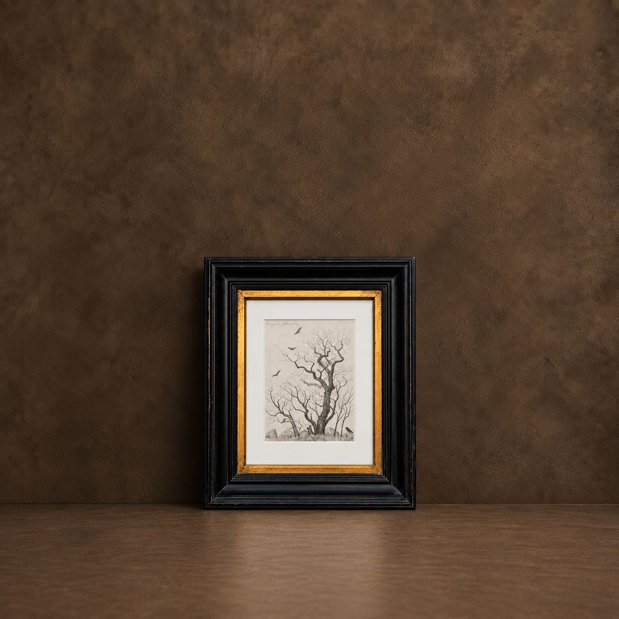 "Study of Old Twisted Tree" Graphite on Paper by Alexander Brindley