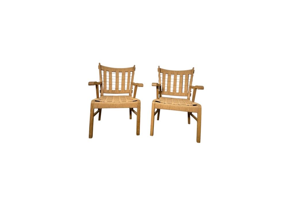 Oak Corded Armchair