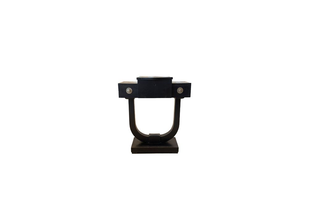 English Regency Black Teapoy Table, Was Used as a Stylish Tea-Mixing Station
