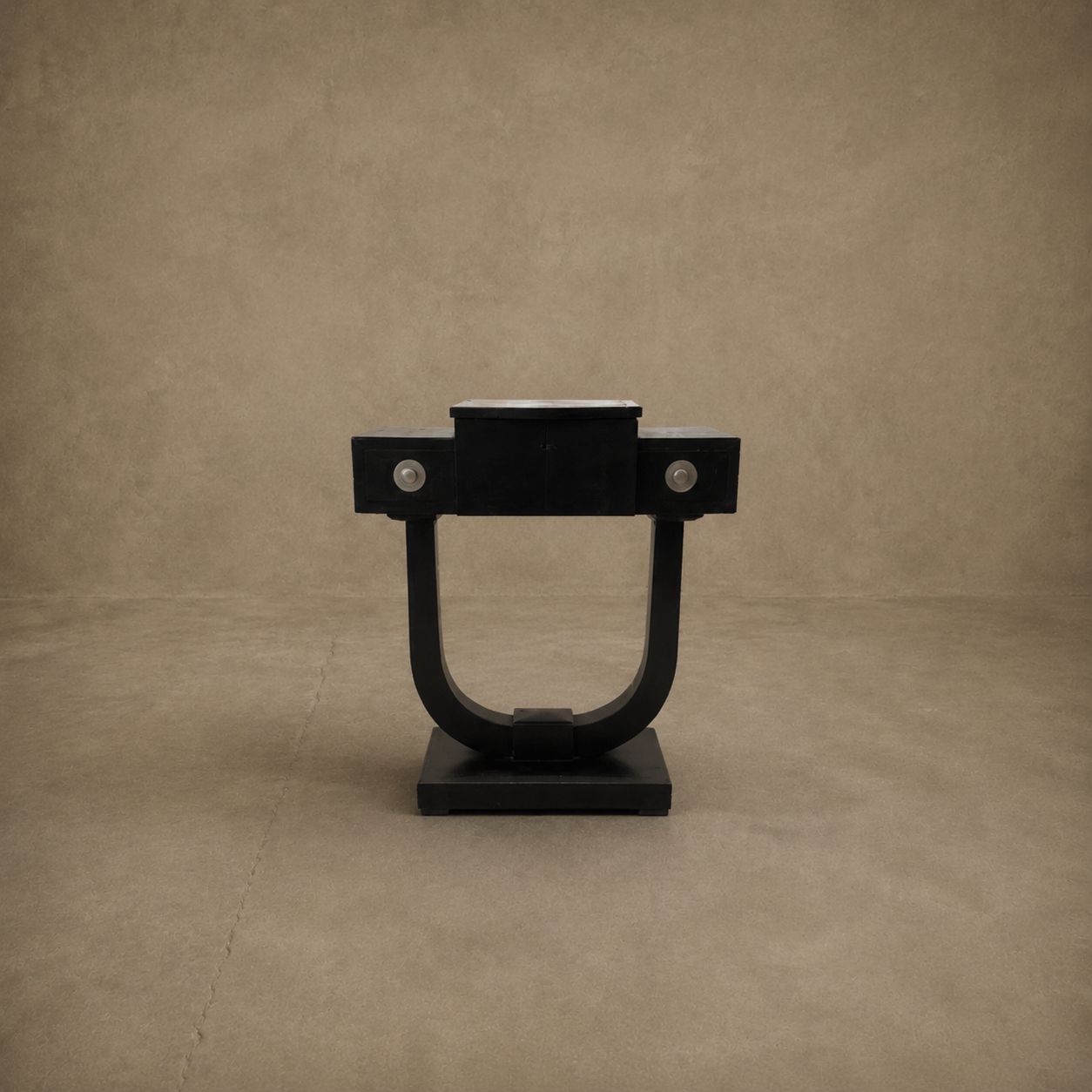 English Regency Black Teapoy Table, Was Used as a Stylish Tea-Mixing Station