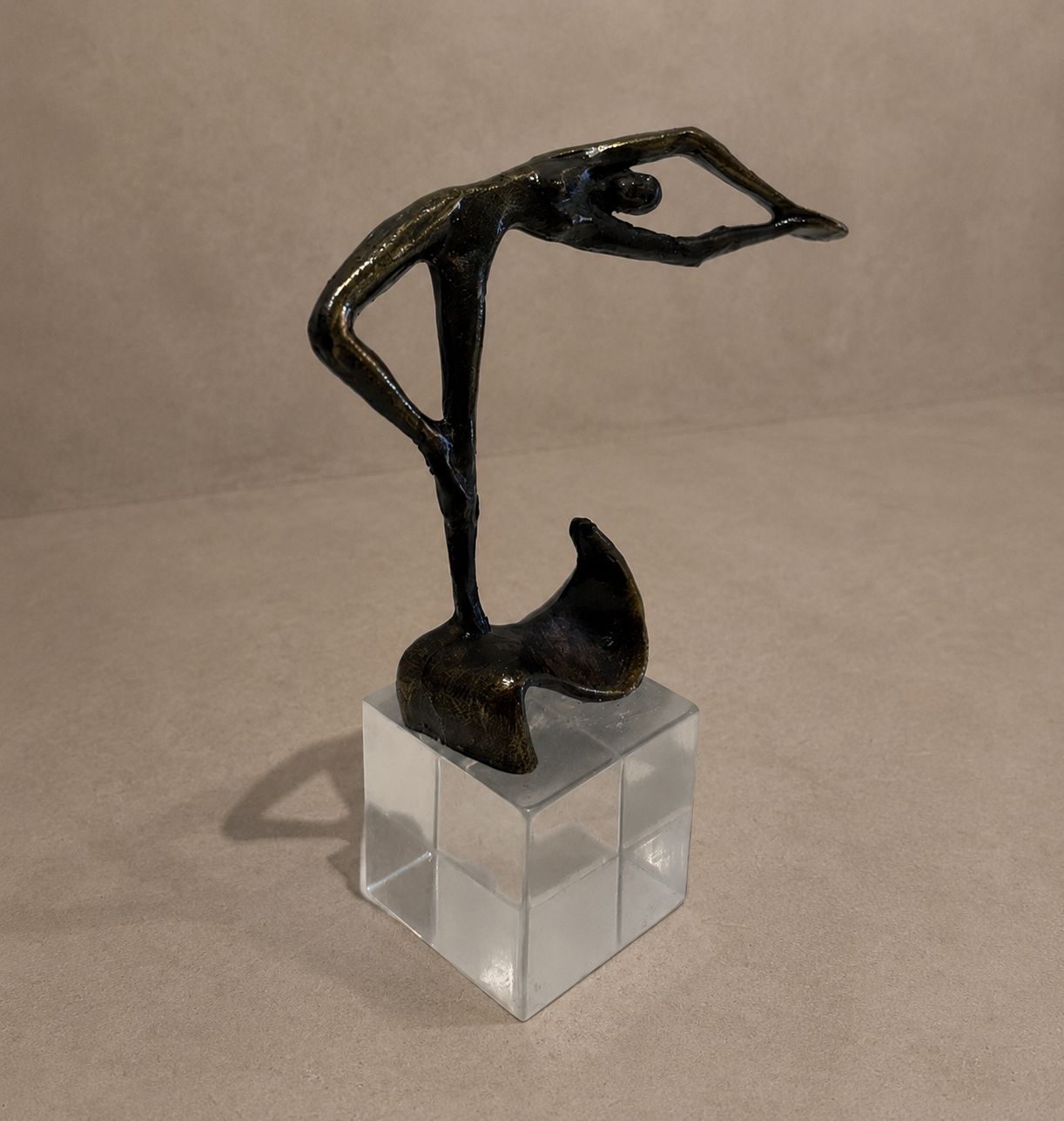 Small Dutch Nude Bronze Sculpture