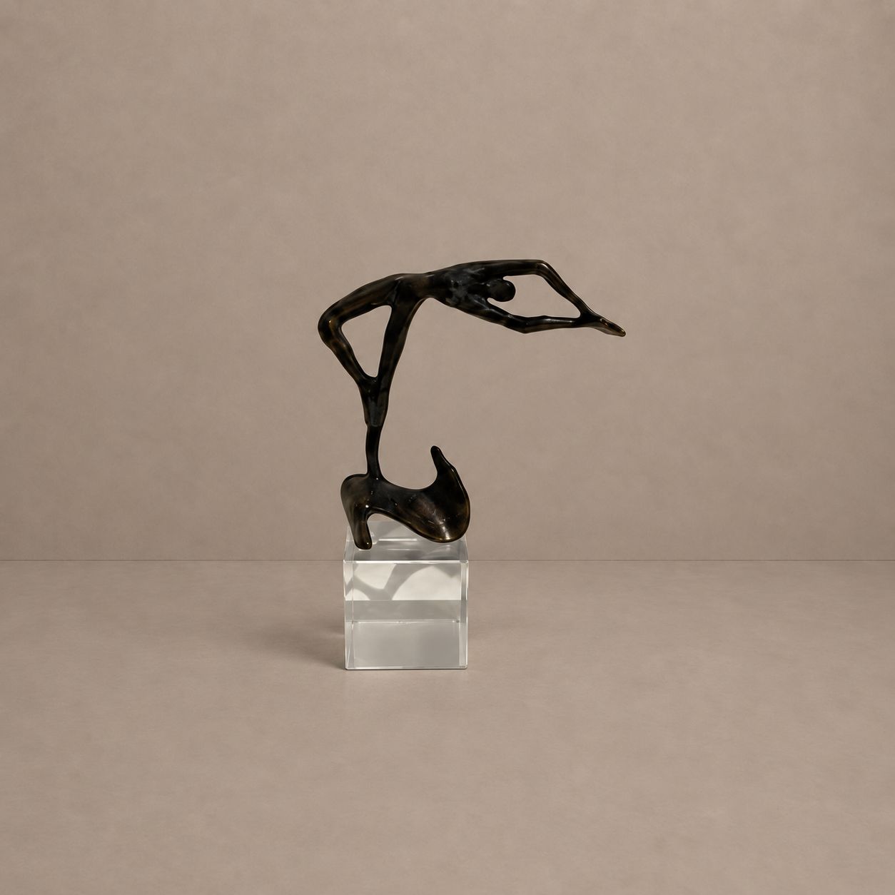 Small Dutch Nude Bronze Sculpture