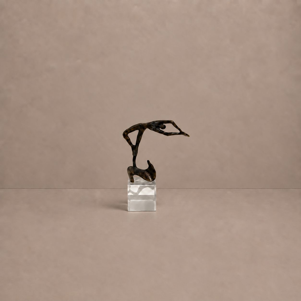 Small Dutch Nude Bronze Sculpture
