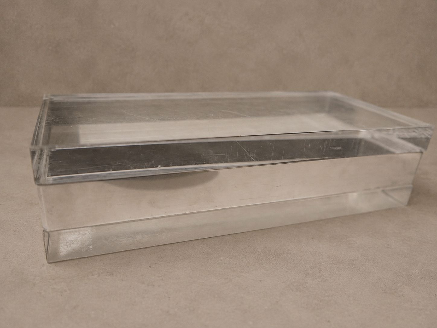 Lucite Box with Brass Detail, France, c.1970's