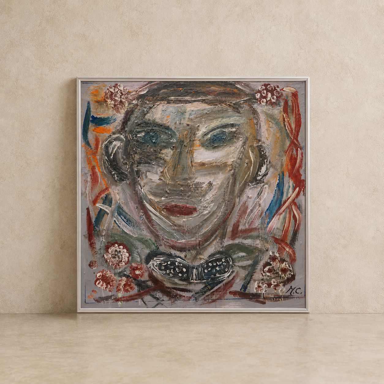 Vintage Abstract Portrait, France
