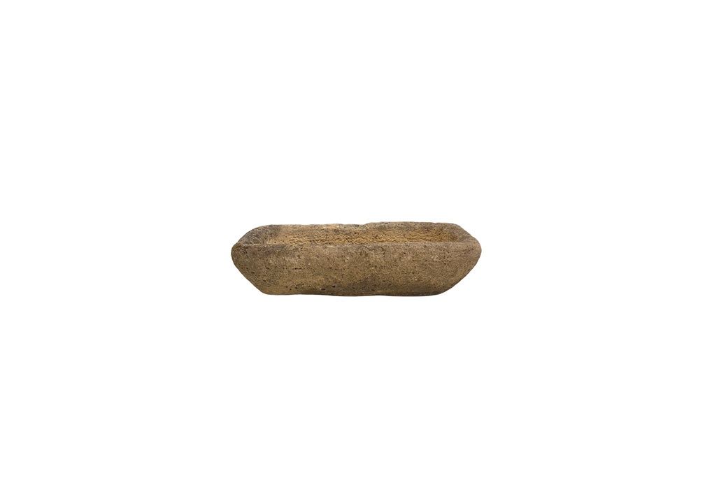 Large Primitive French Cast Stone Planter (B)