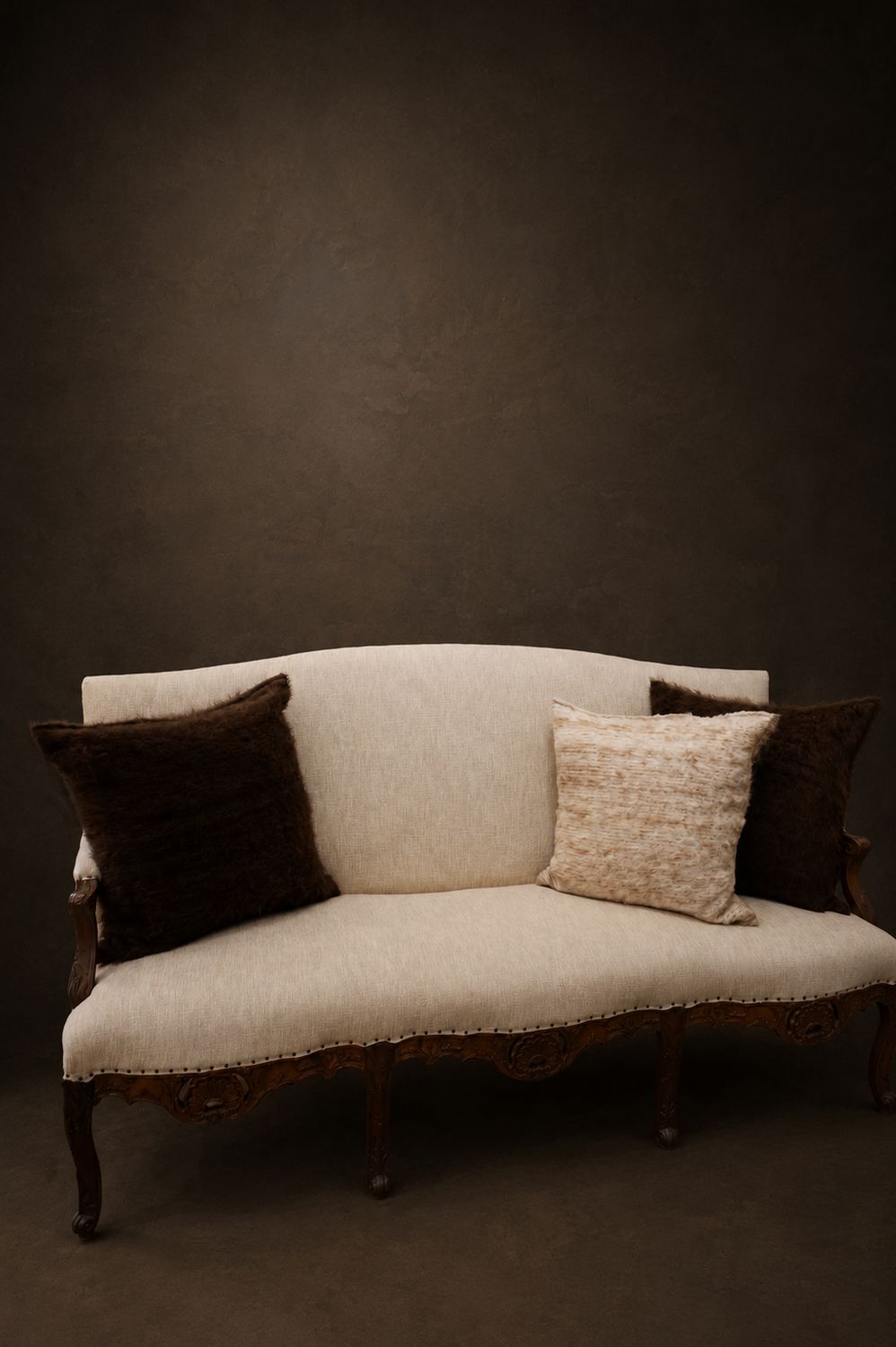 Antique Louis XV Style Settee, France, Newly Recovered