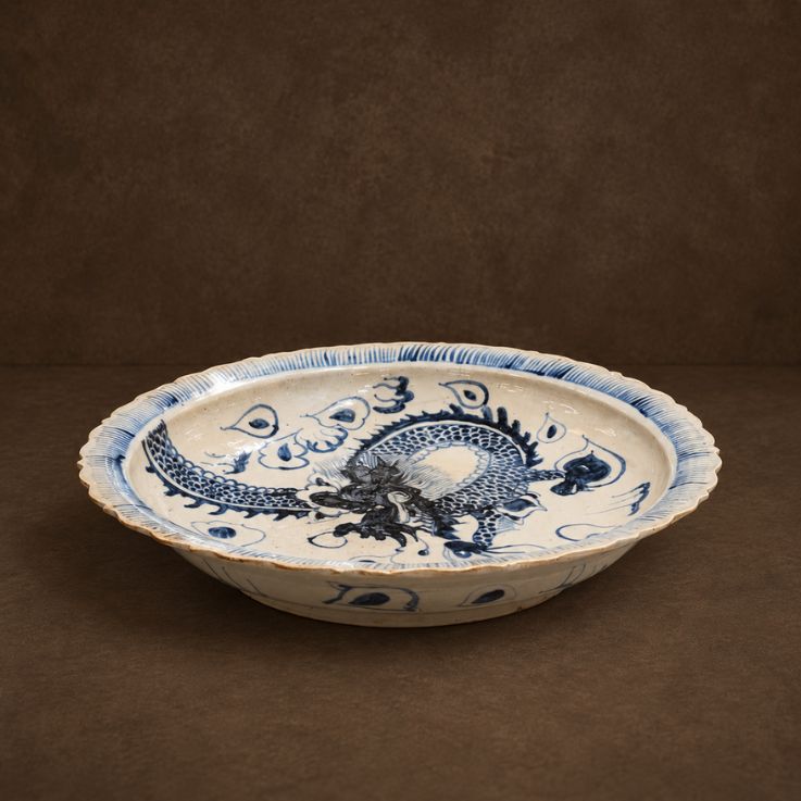 Blue &amp; White Oriental Plate