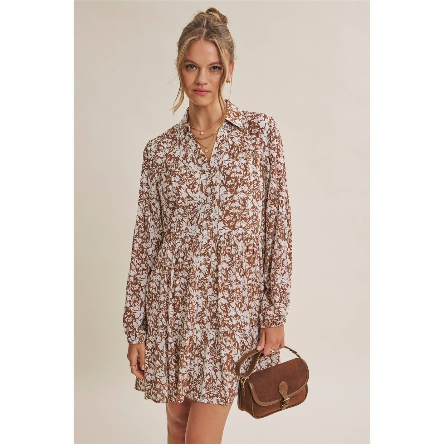 Soft Autumn Floral Dress