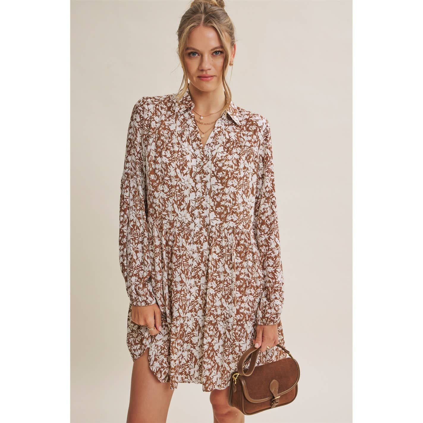 Soft Autumn Floral Dress