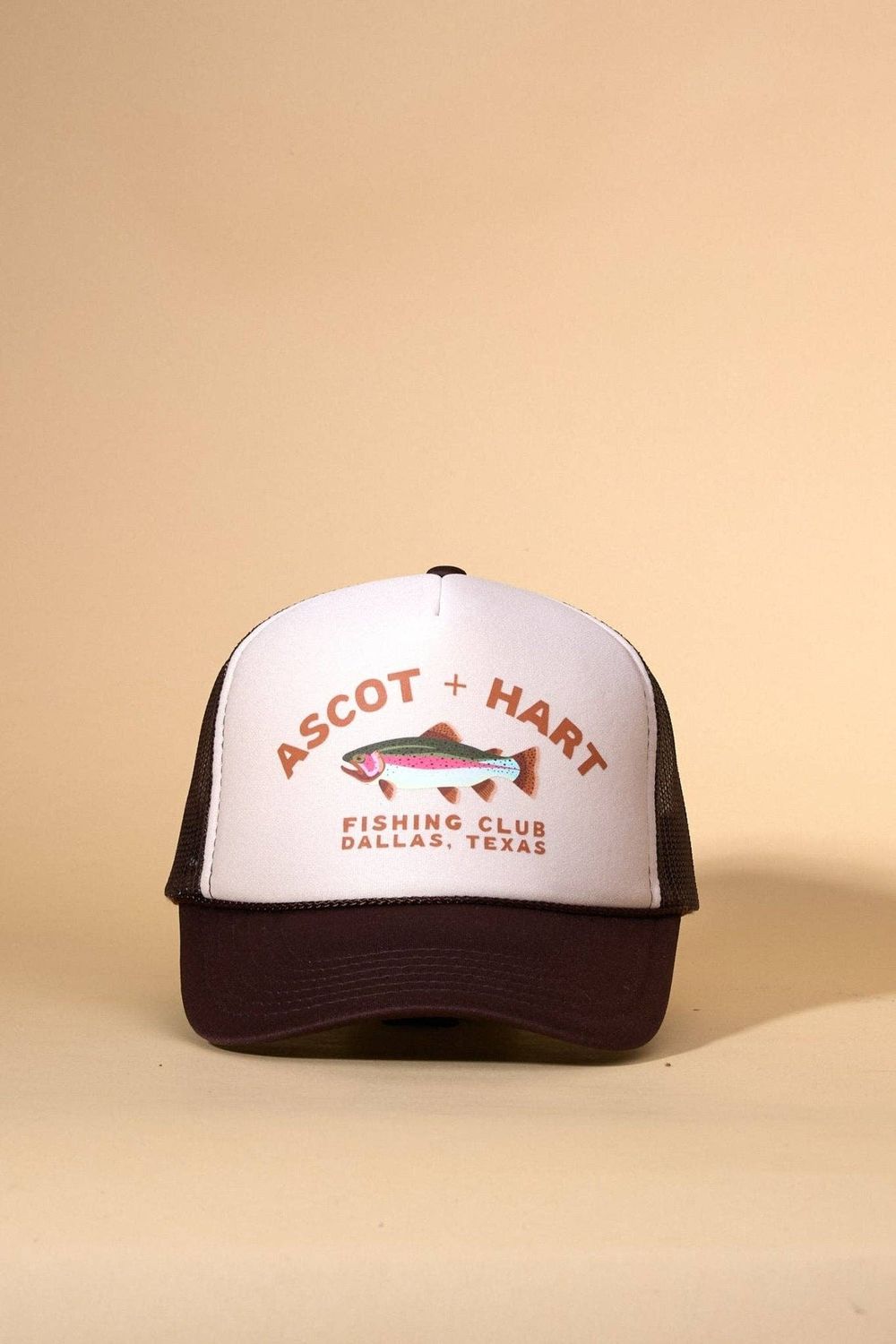 A+H Fishing Club Trucker, Color: Brown/Tan/Brown
