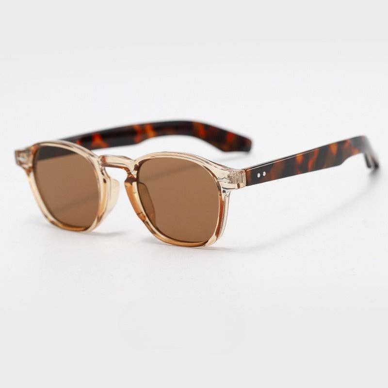 Retro Lightweight Oval Frame UV Protection Sunglasses