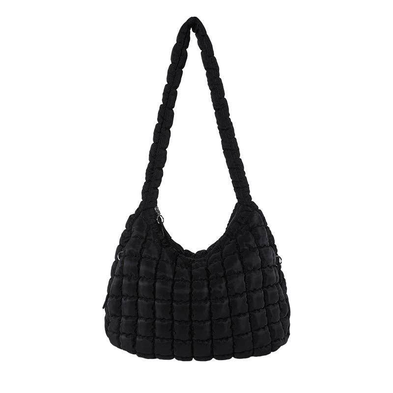 Solid Color Large Capacity Shoulder Bag