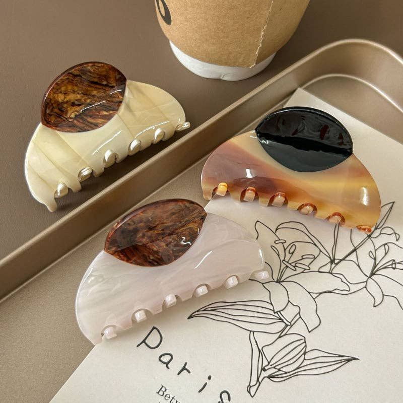 Contrast Color Vintage Hair Clips