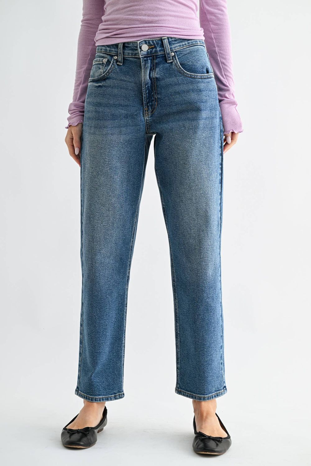 Slim Boyfriend Jean - Medium Denim