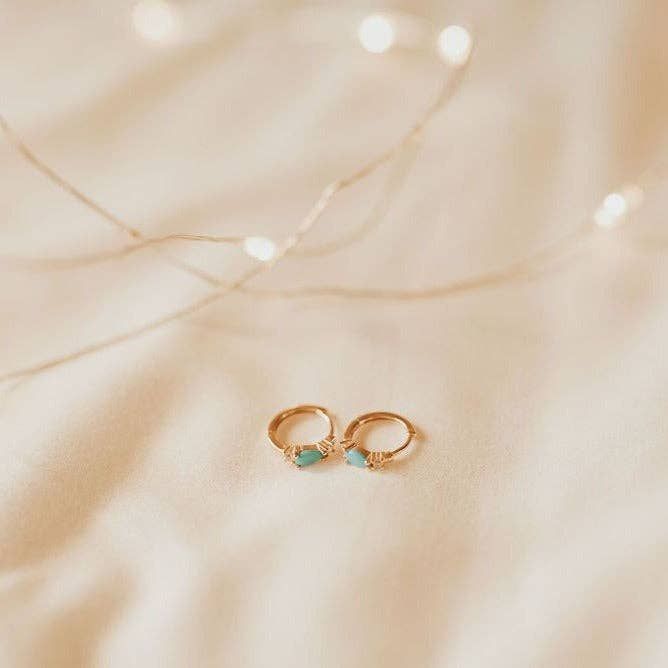 Natalie Hoops, Color: Turquoise