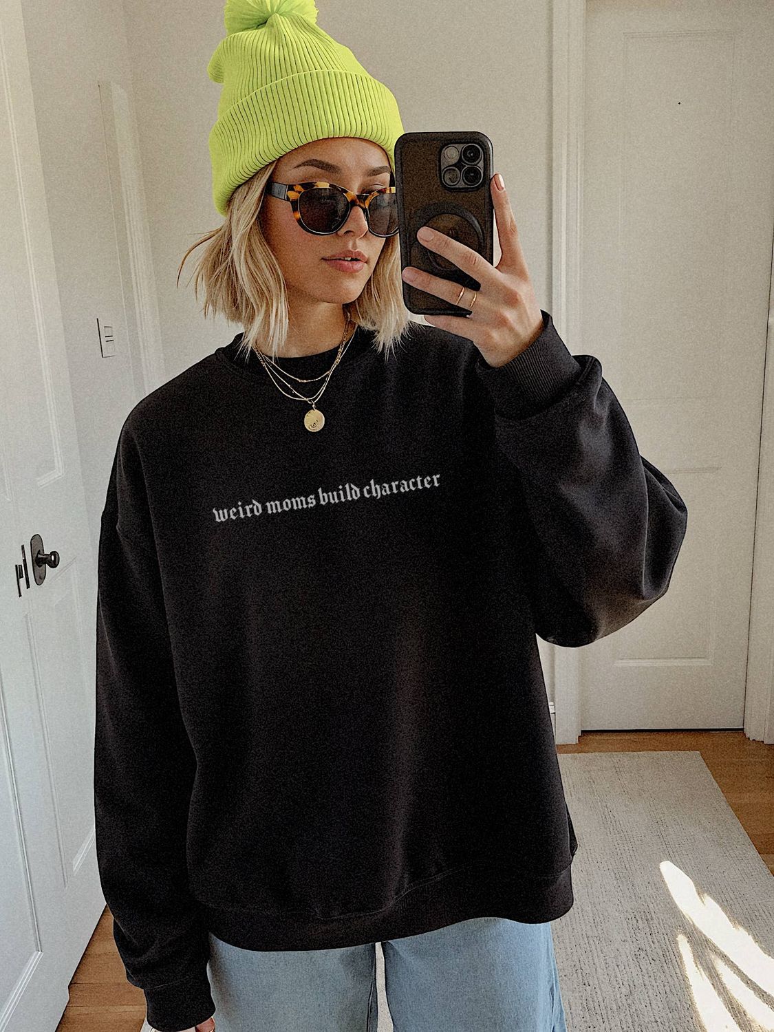 Weird Moms Crewneck, Size: Medium