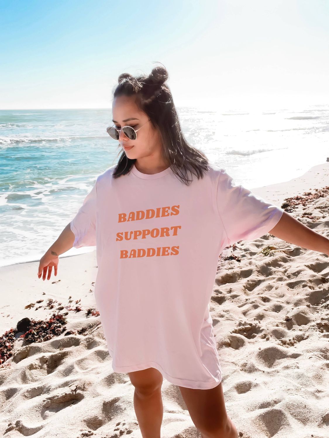 Baddies Support Baddies Tee, Size: Small