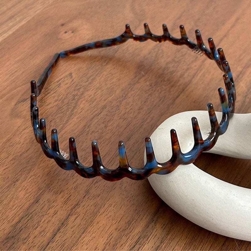 Vintage Leopard Weave Toothed Headband