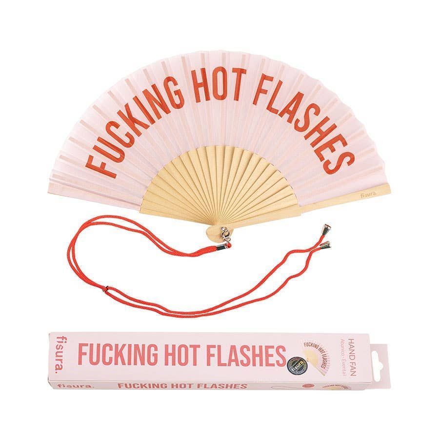 Hand fan "Fucking hot flashes"