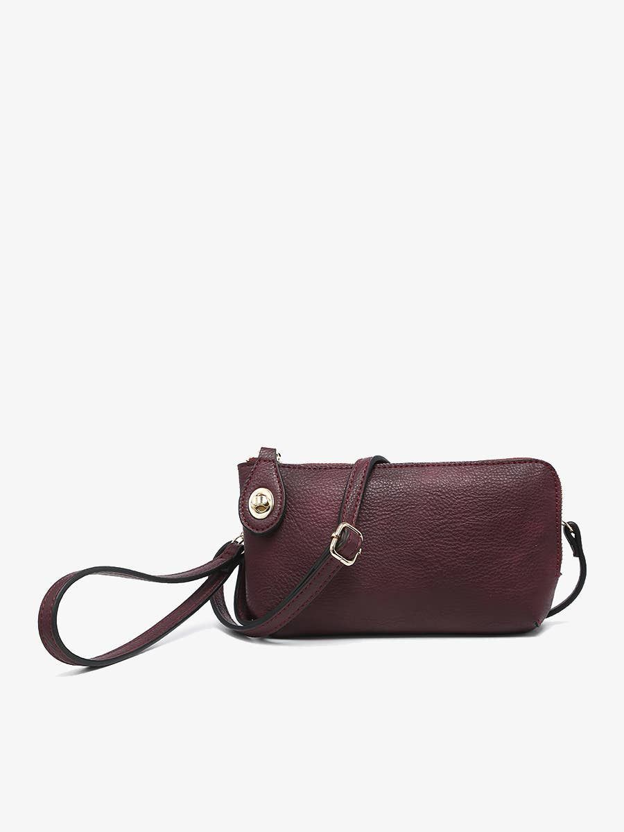 Kendall Twist Lock Crossbody/Wristlet Bag, Color: Cherry Lacquer