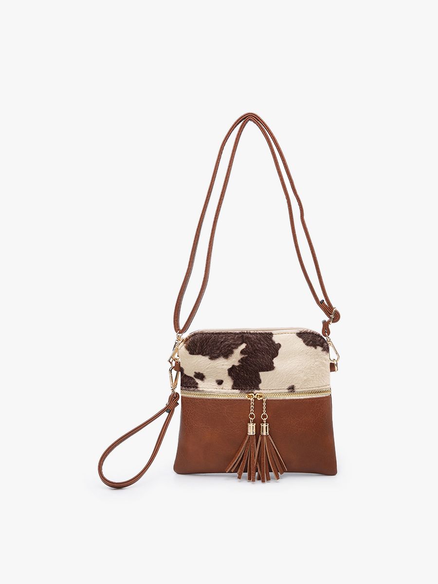 Tara Double Zip Crossbody/Wristlet Bag