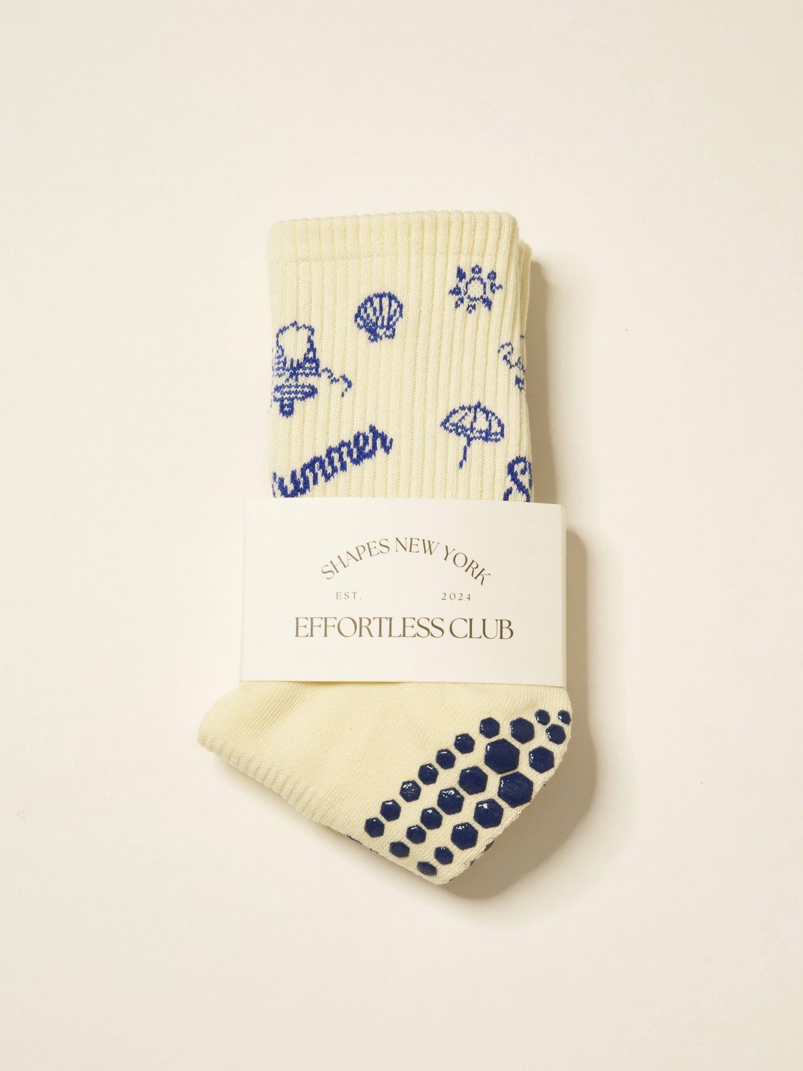 ☀️ Vintage Summer Grip Sock, Pilates Socks